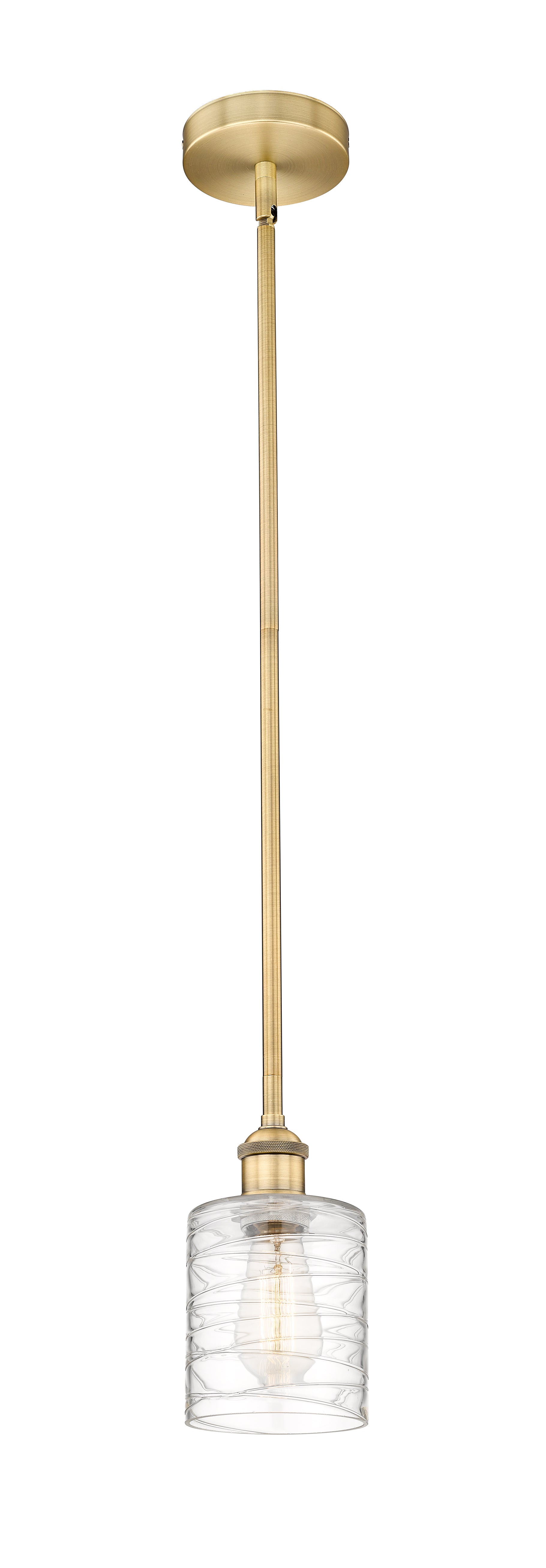 Edison Mini Pendant Antique Brass Finish