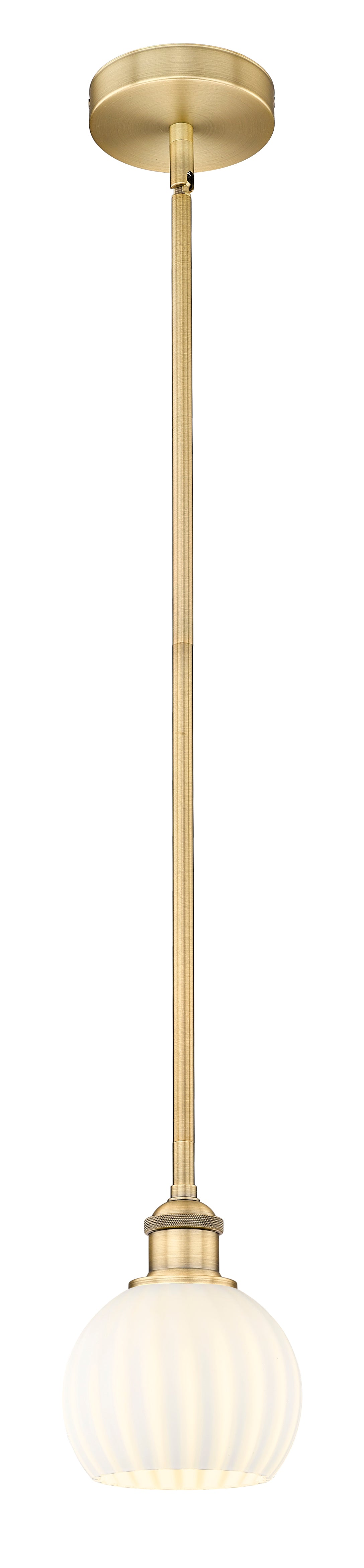 Edison Mini Pendant Antique Brass 6 Inch