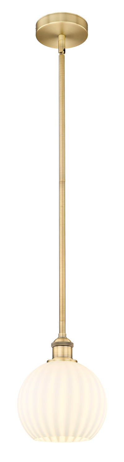 Edison Mini Pendant Antique Brass 8 Inch