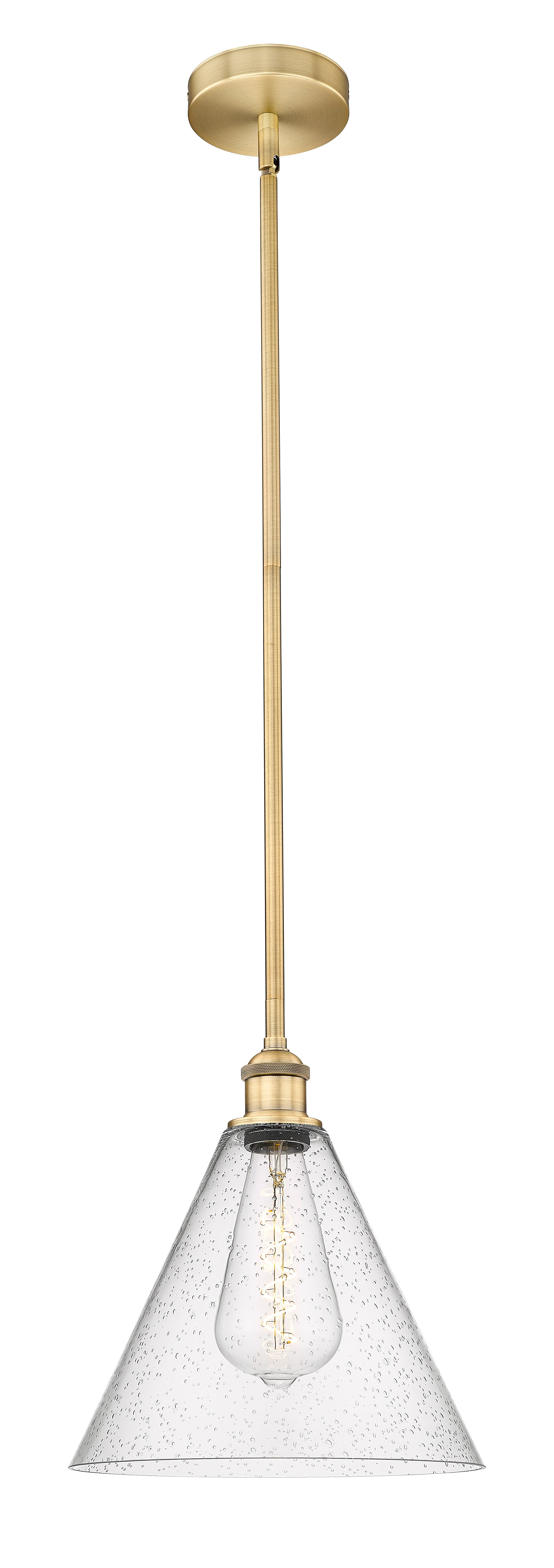 Edison Mini Pendant Antique Brass Glass