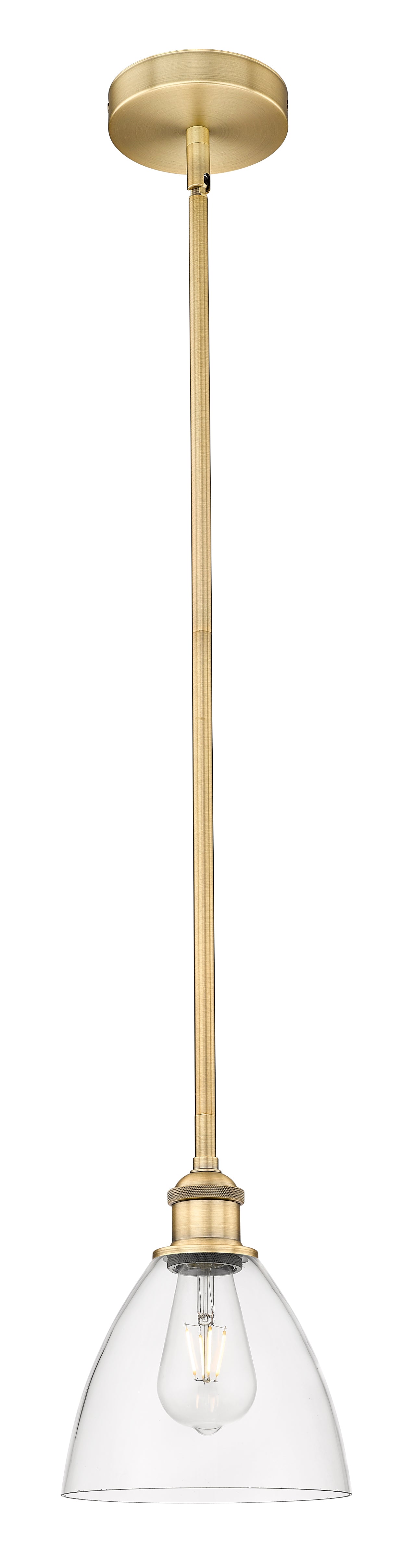 Edison Mini Pendant Antique Brass 9 Inches