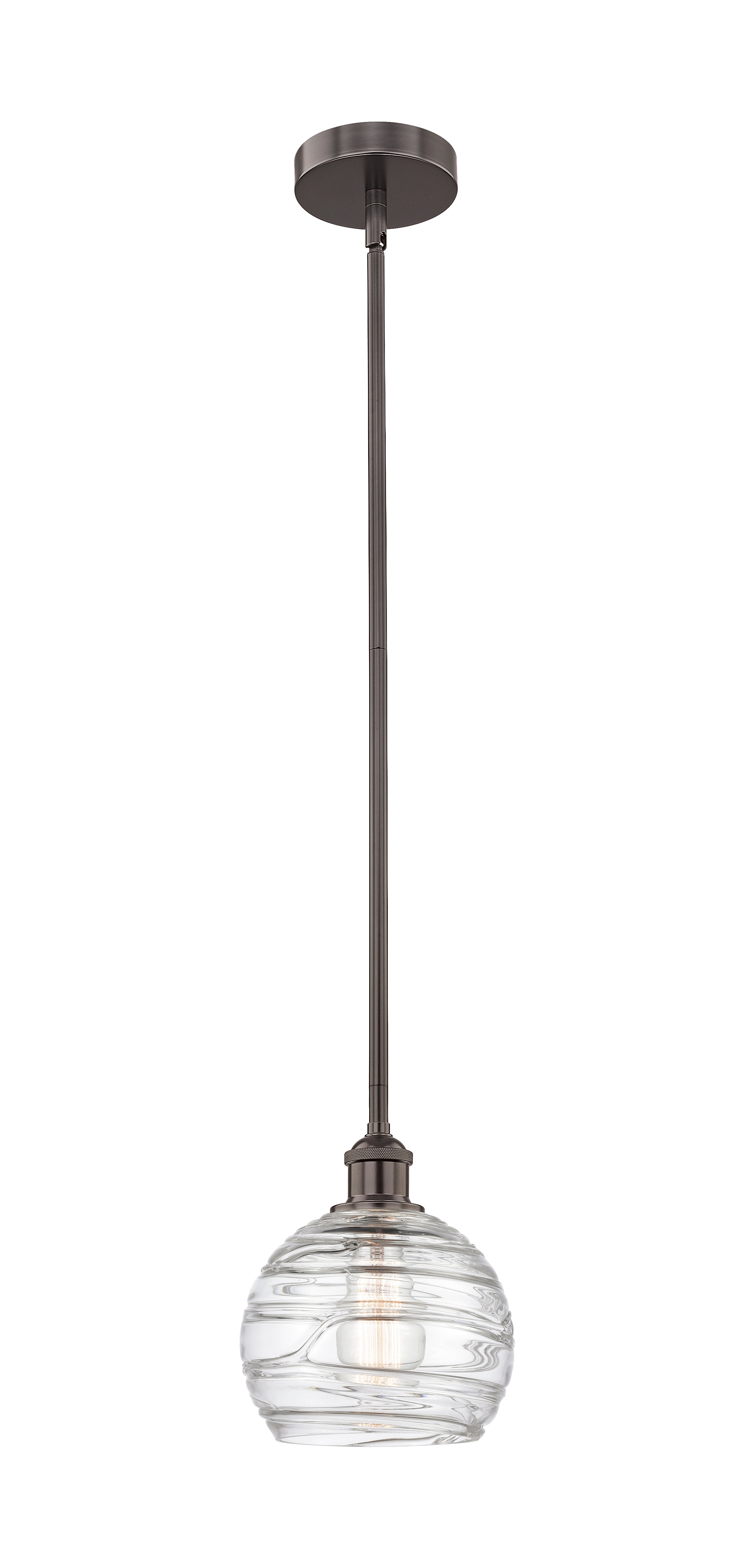 Edison Mini Pendant Antique Brass 8 Inch