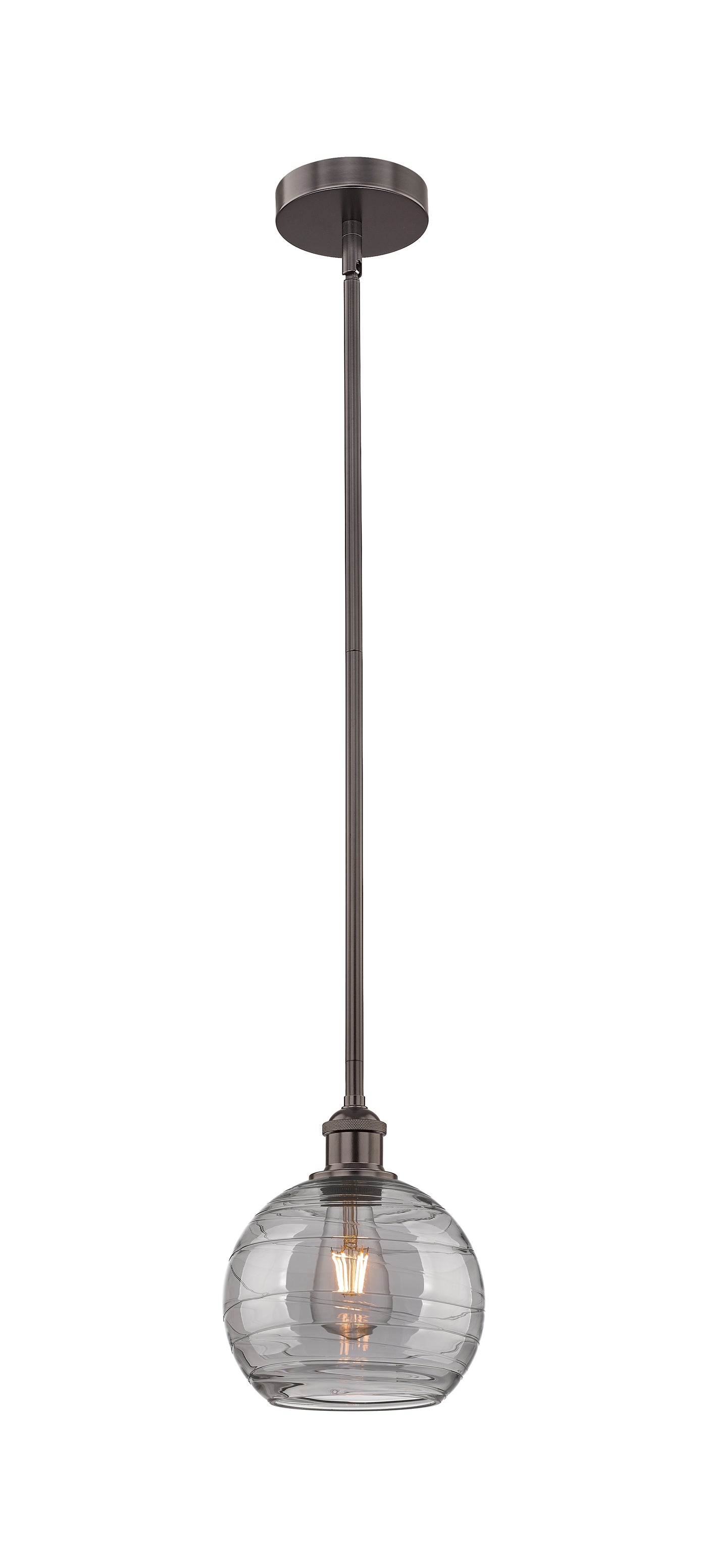 Edison Mini Pendant Antique Brass 8 Inch