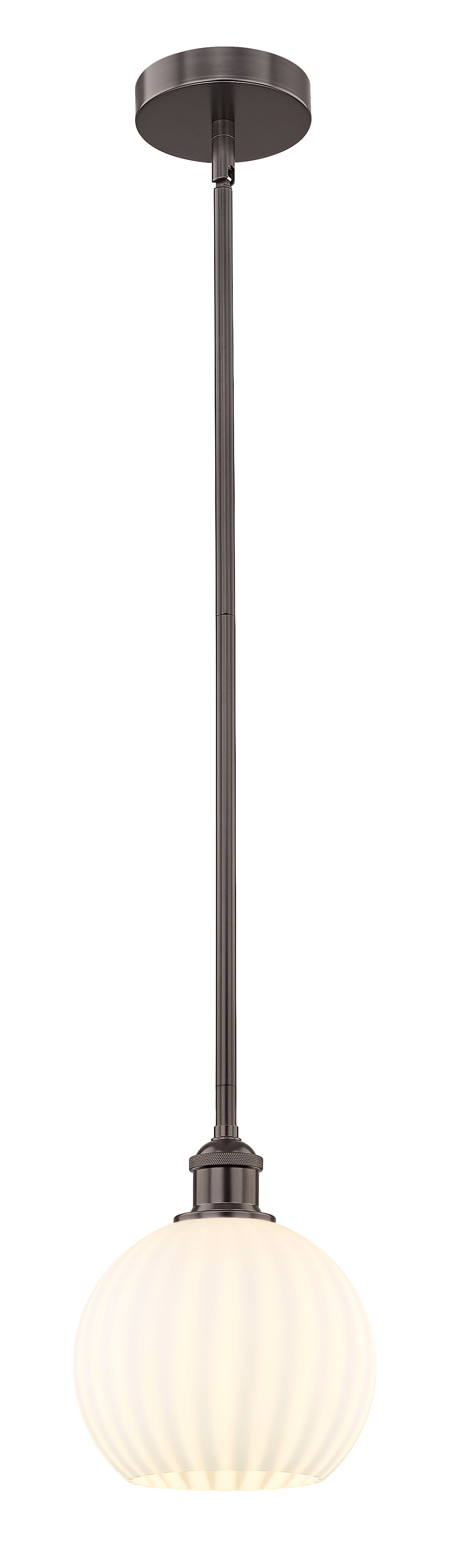 Edison Mini Pendant Antique Brass 8 Inch