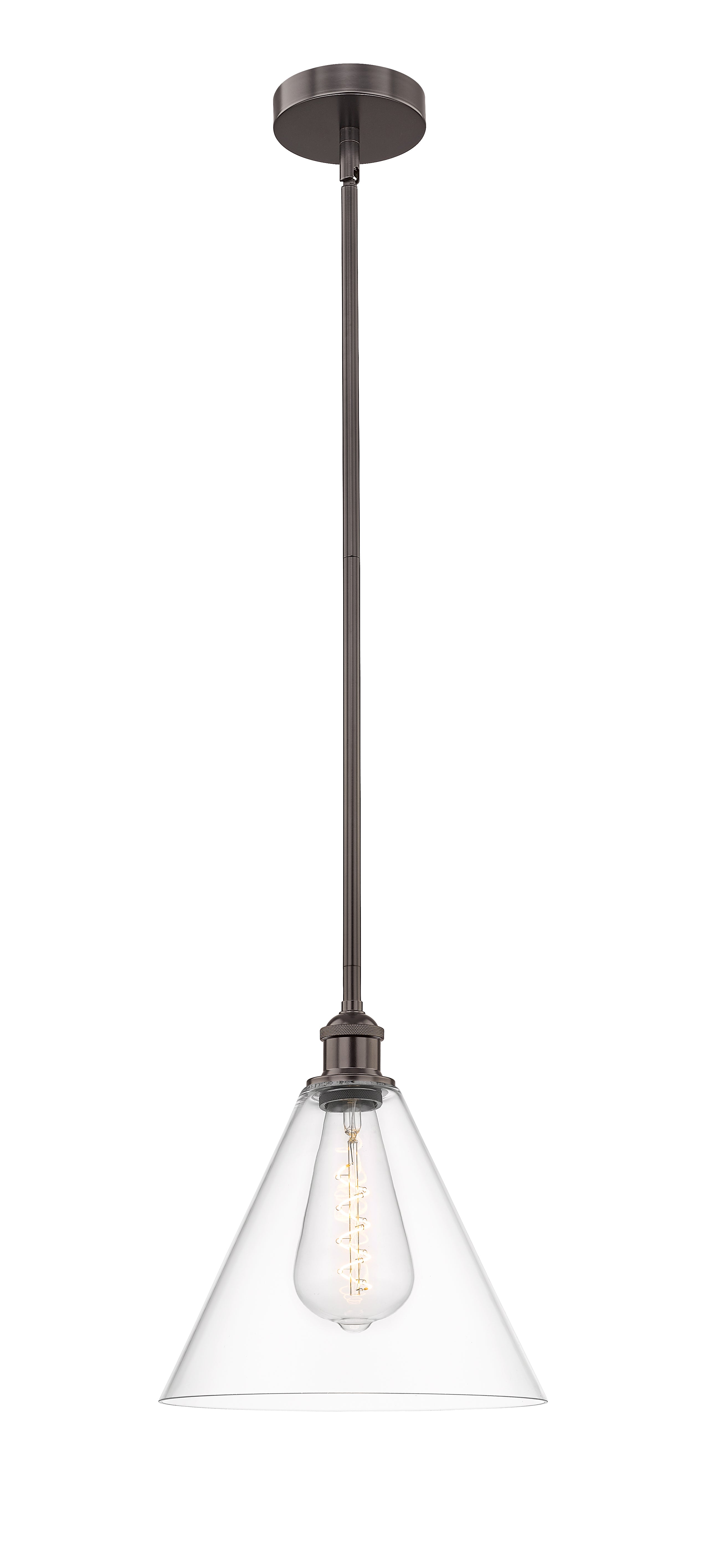 Edison Mini Pendant Antique Brass Glass
