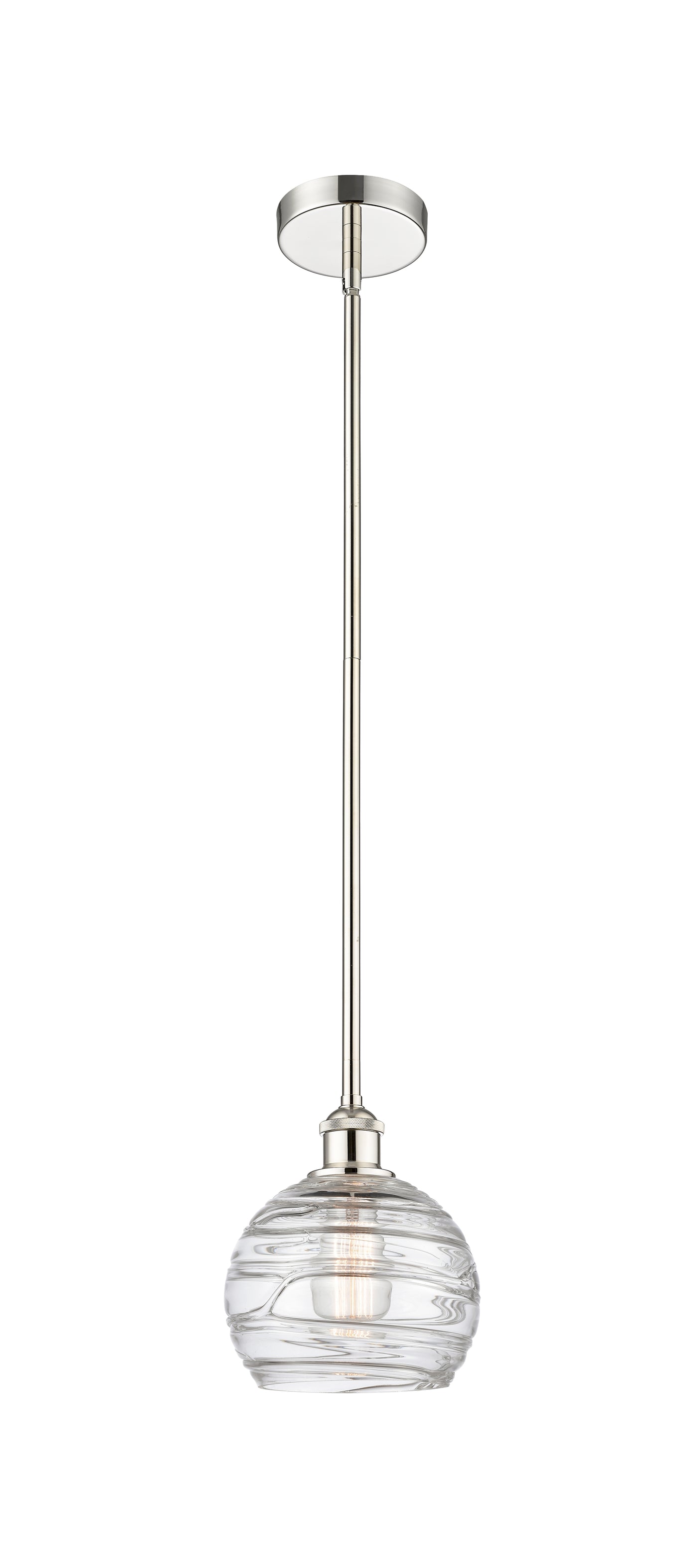 Edison Mini Pendant Antique Brass 8 Inch