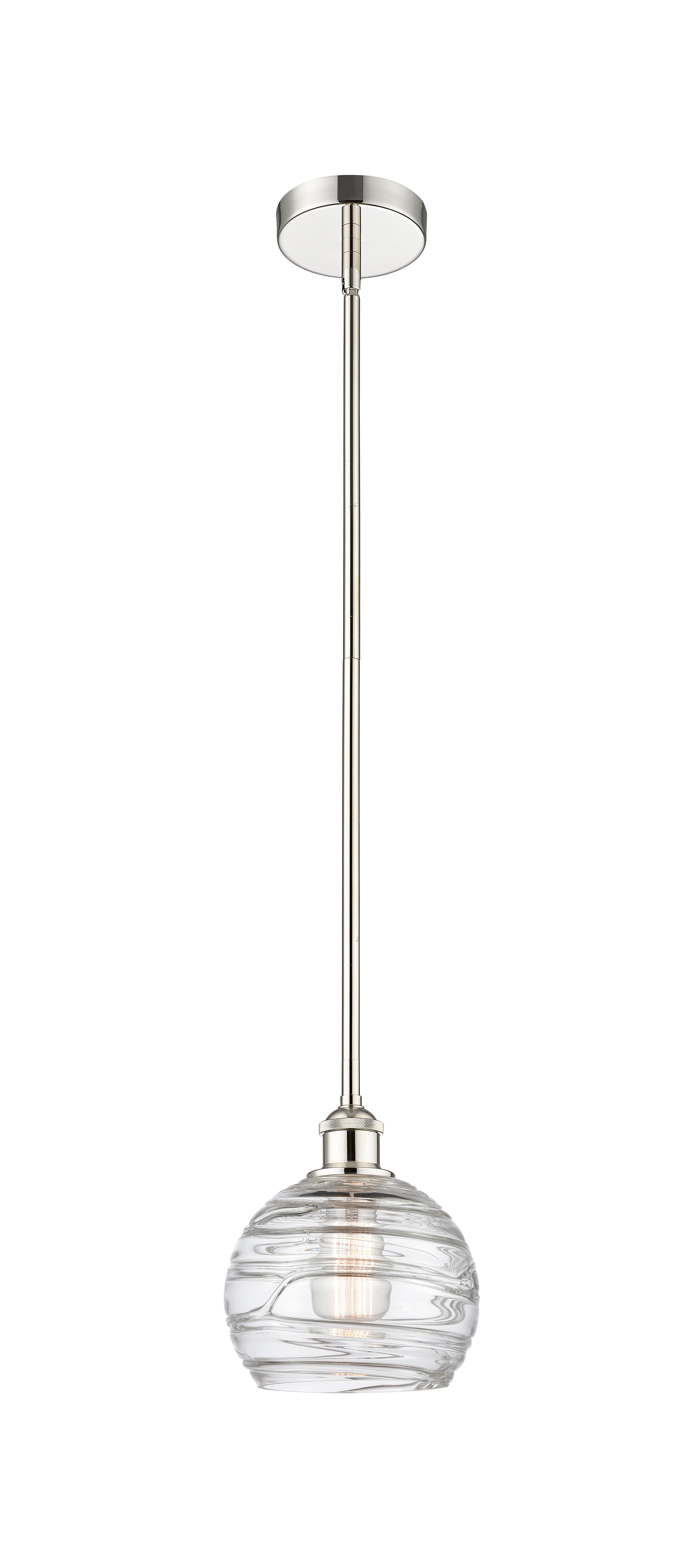 Edison Mini Pendant Antique Brass 8 Inch