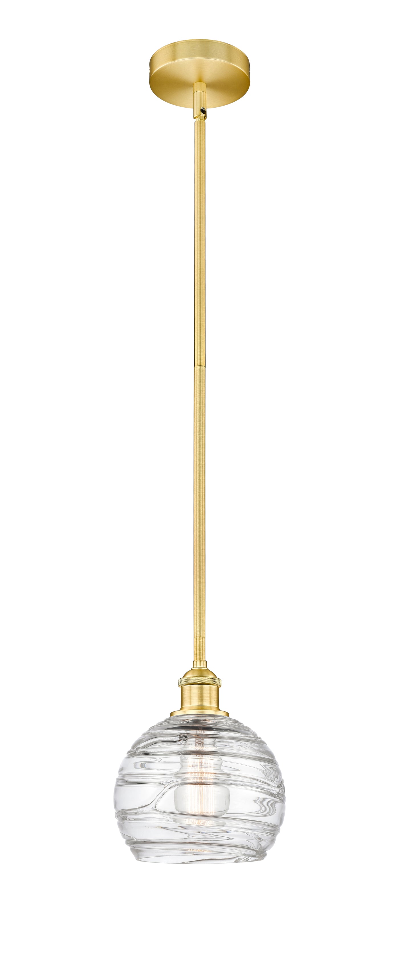 Edison Mini Pendant Antique Brass 8 Inch