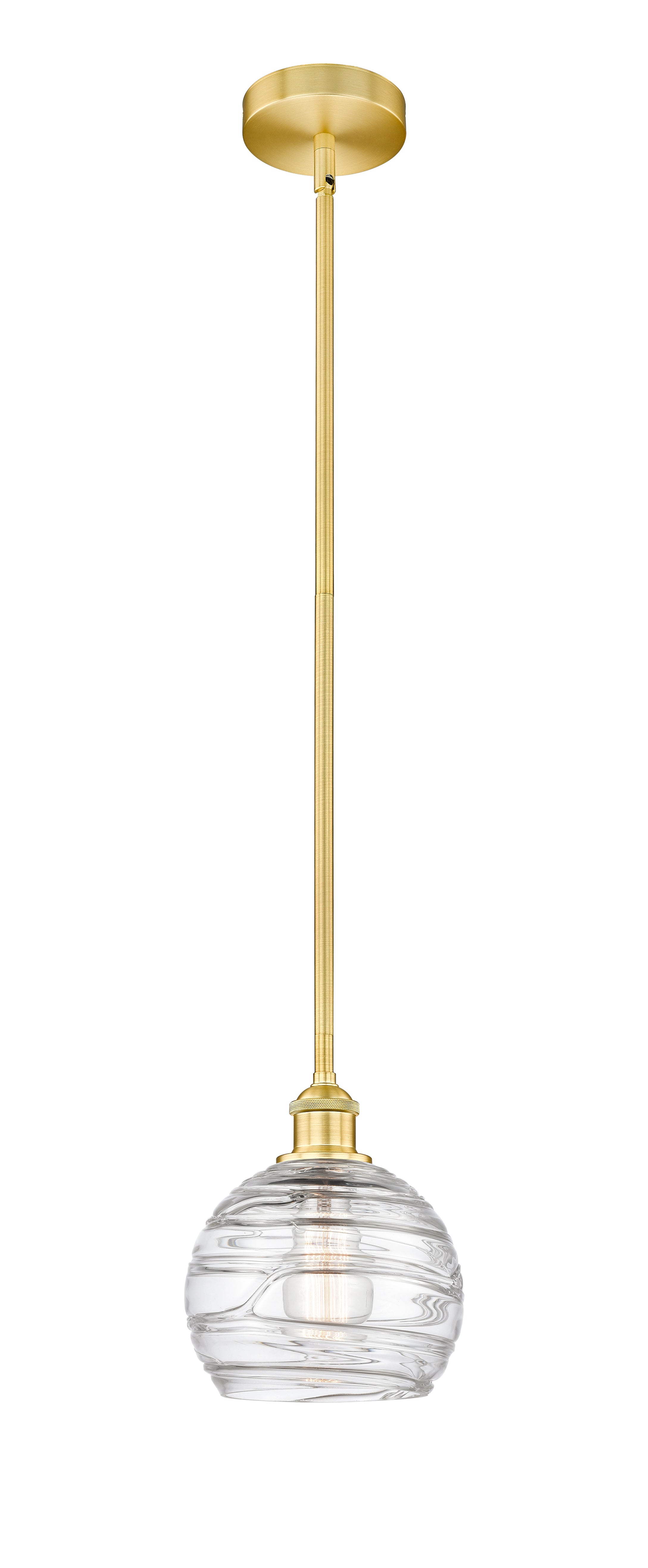 Edison Mini Pendant Antique Brass 8 Inch