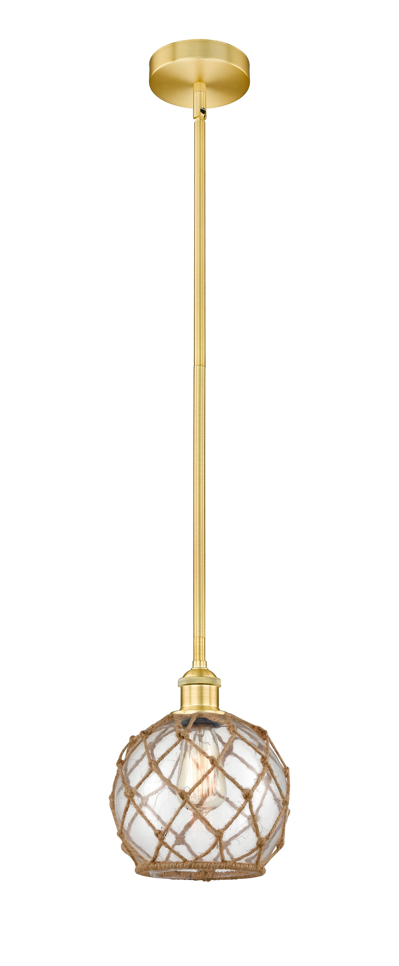 Edison Mini Pendant Antique Brass Cast