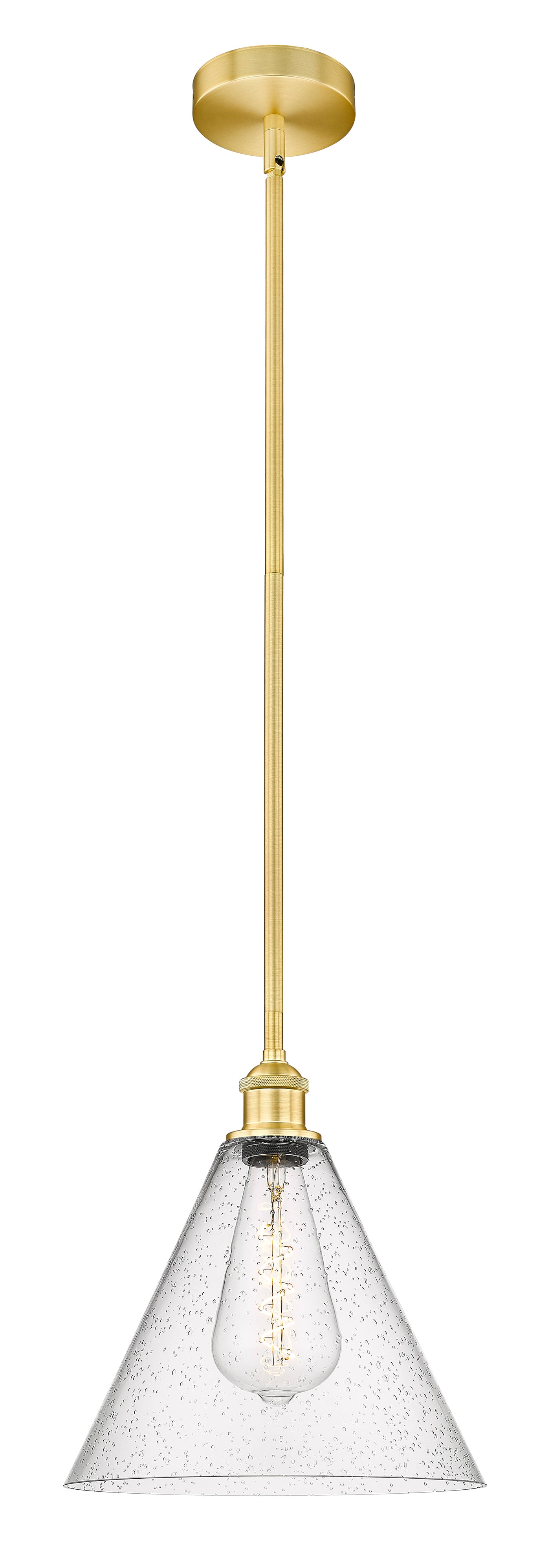 Edison Mini Pendant Antique Brass Glass