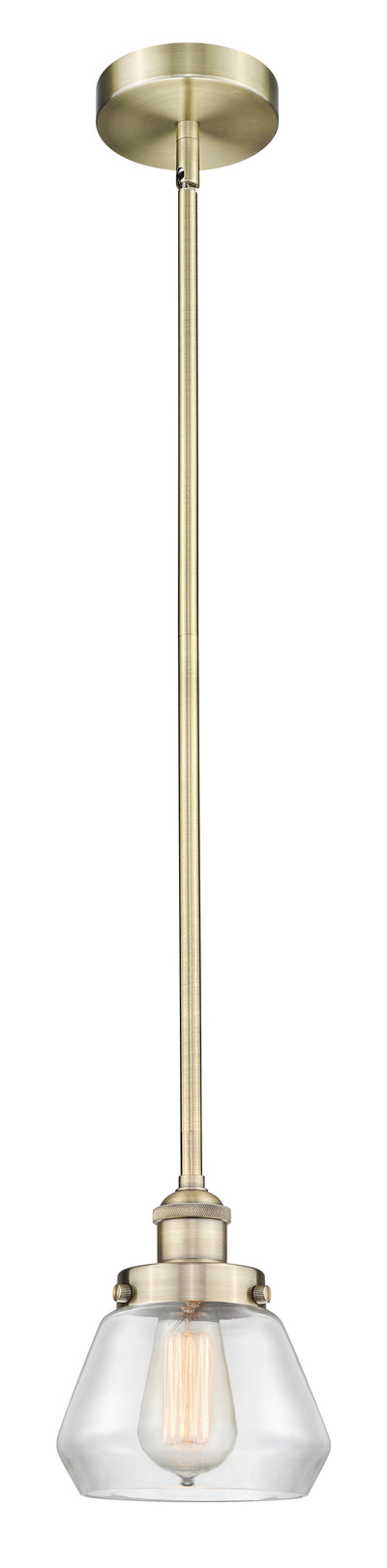 Edison Mini Pendant Antique Brass Cast