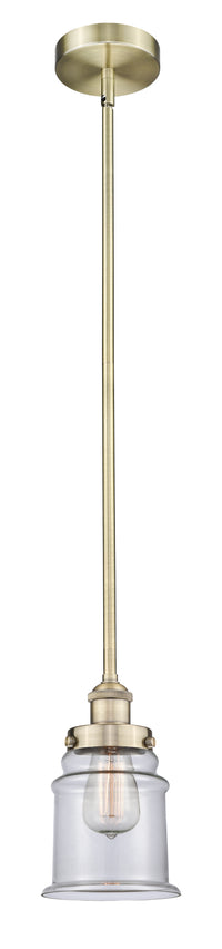 Edison Mini Pendant Antique Brass 6 Inch