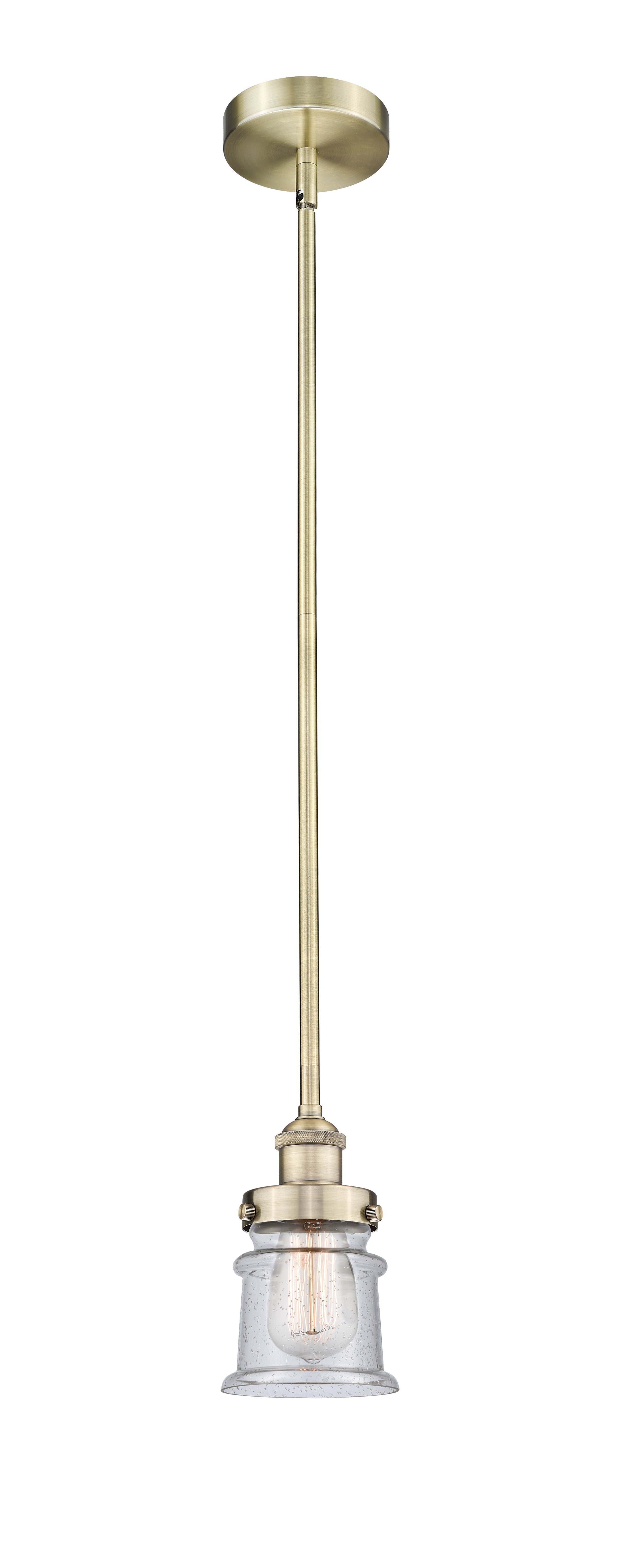 Edison Mini Pendant Antique Brass Finish