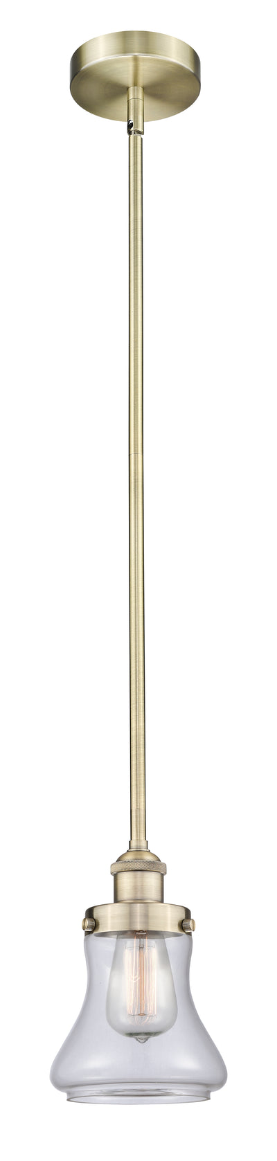 Edison Mini Pendant Cast Brass 6.125 Inch