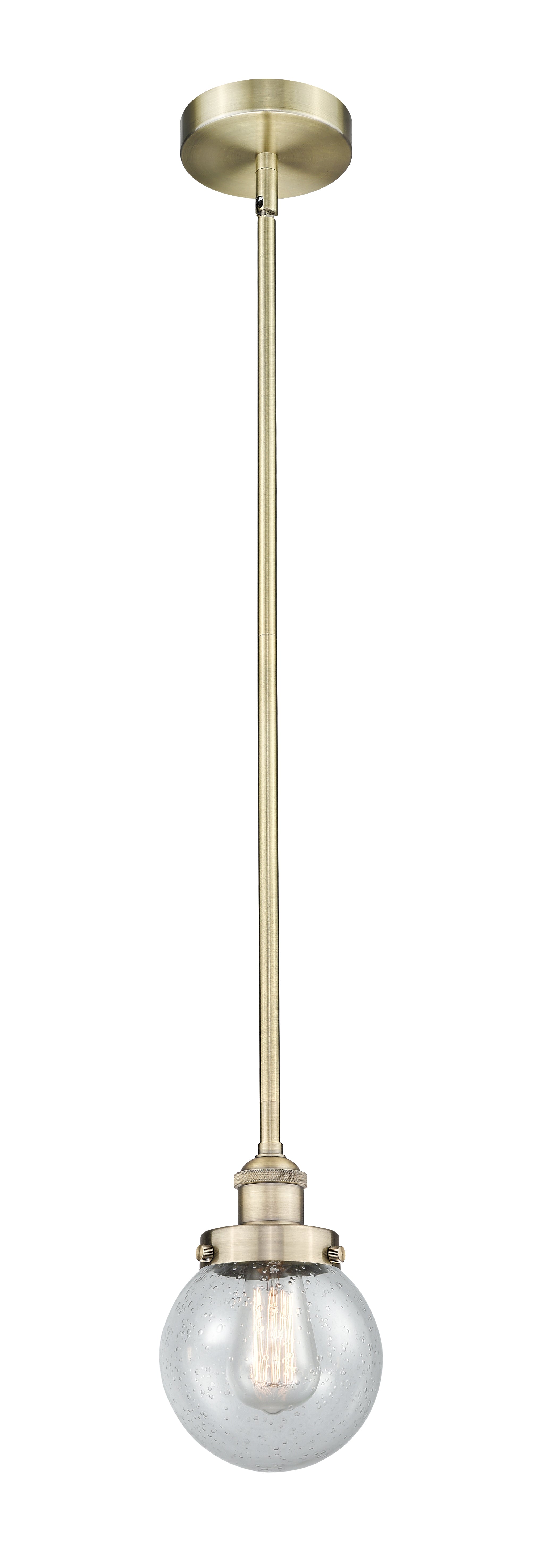 Edison Mini Pendant Antique Brass Finish
