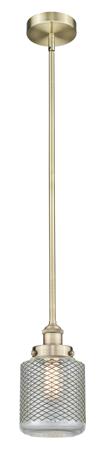 Edison Mini Pendant Antique Brass Finish