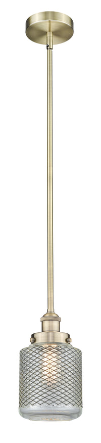 Edison Mini Pendant Antique Brass Cast