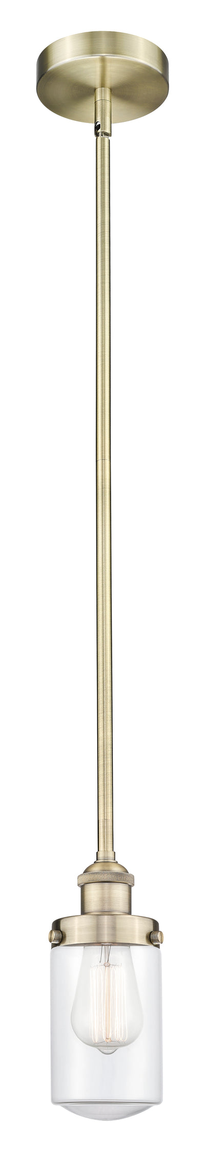 Edison Mini Pendant Antique Brass Finish