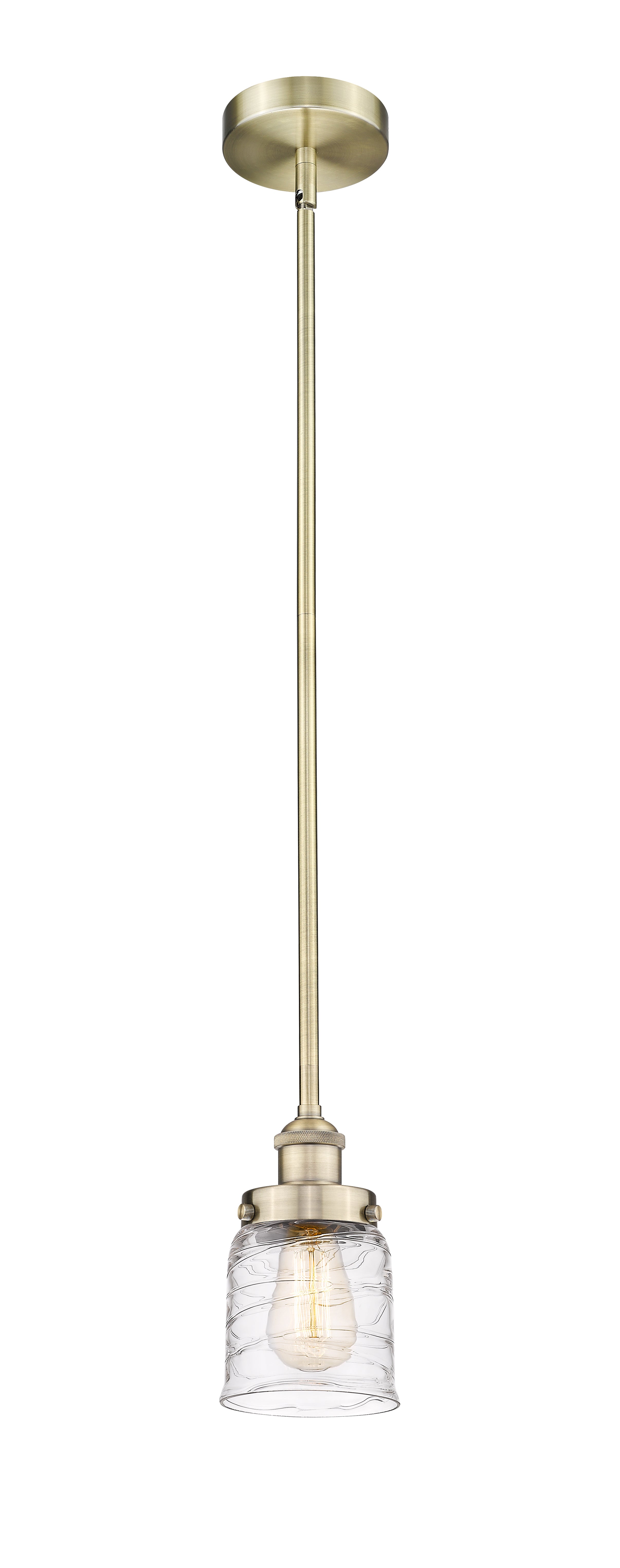 Edison Mini Pendant Antique Brass Finish