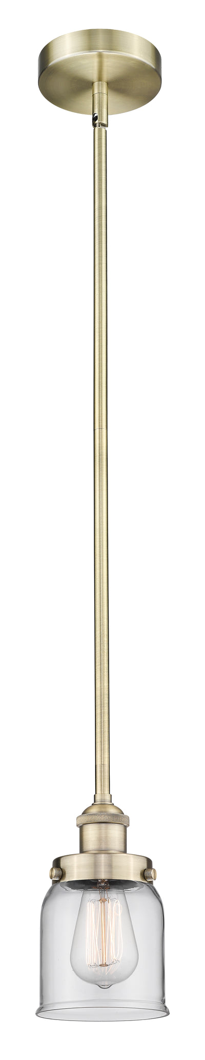 Edison Mini Pendant Antique Brass Finish
