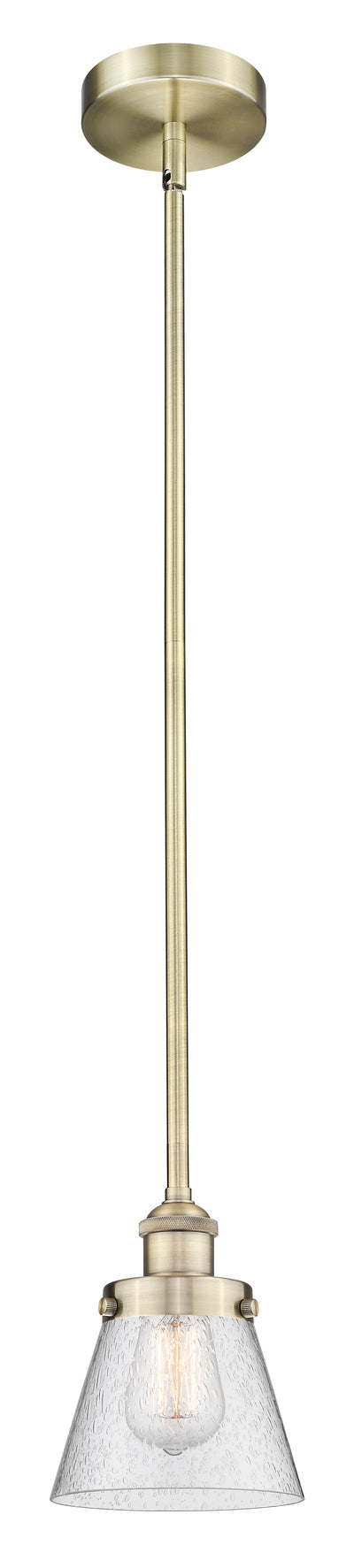 Edison Mini Pendant Antique Brass Finish