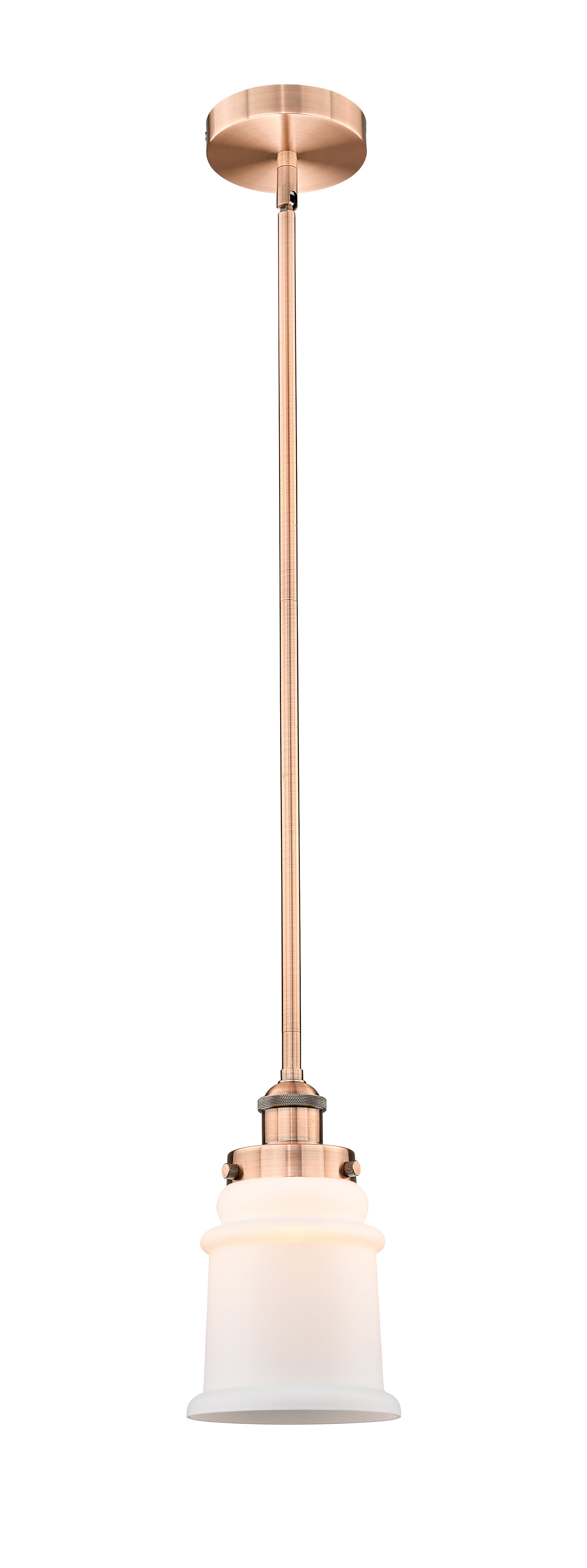 Edison Mini Pendant Antique Brass 6 Inch