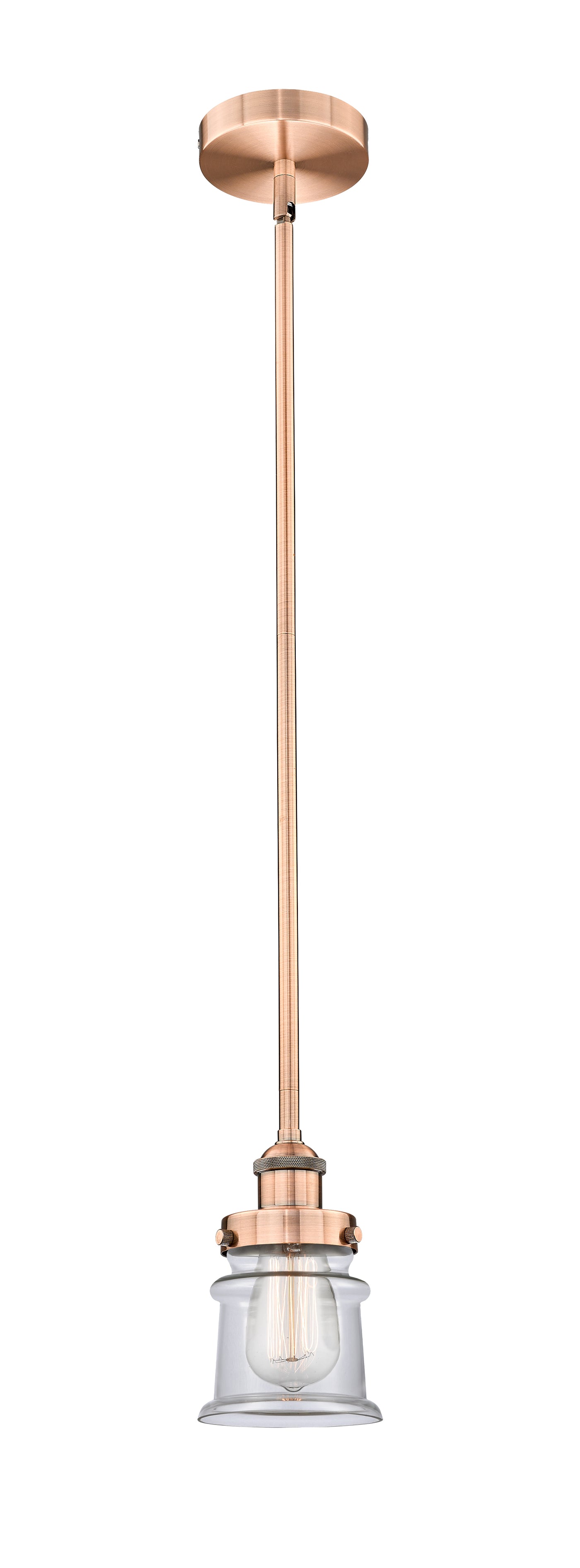 Edison Mini Pendant Antique Brass Finish