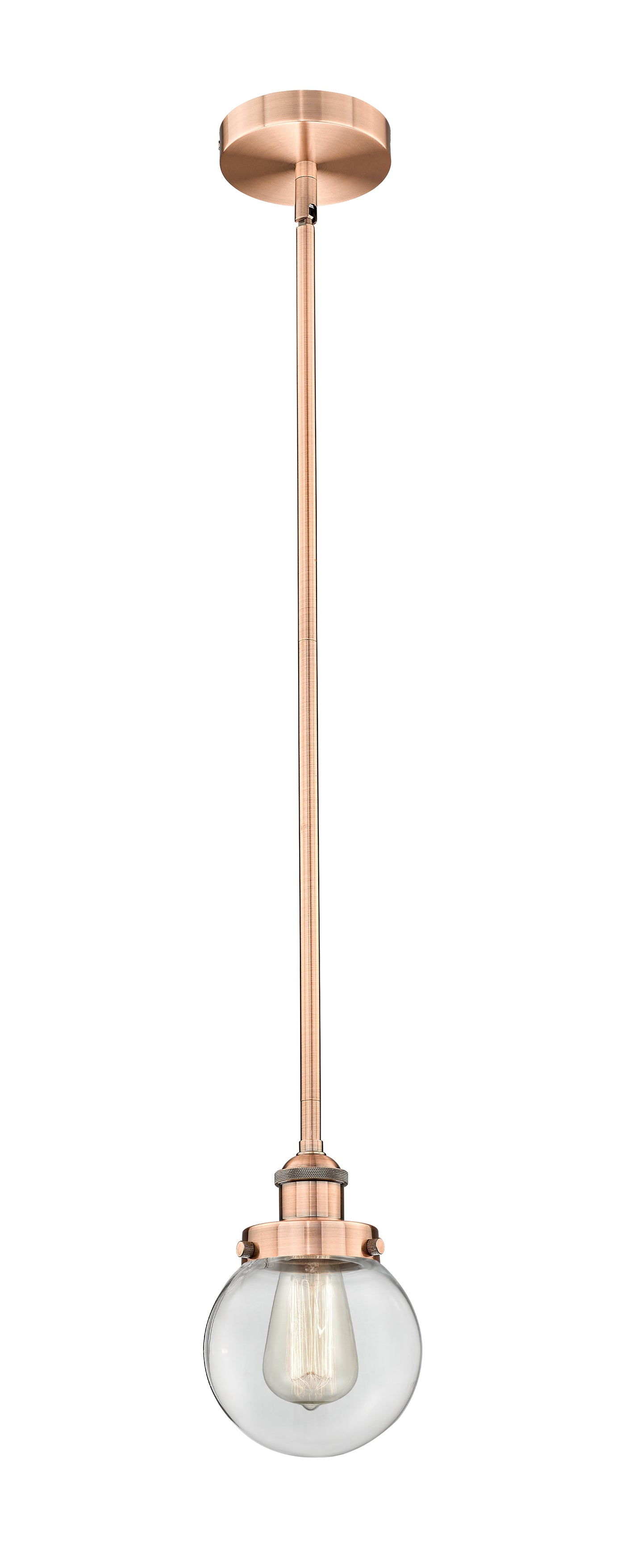 Edison Mini Pendant Antique Brass Finish