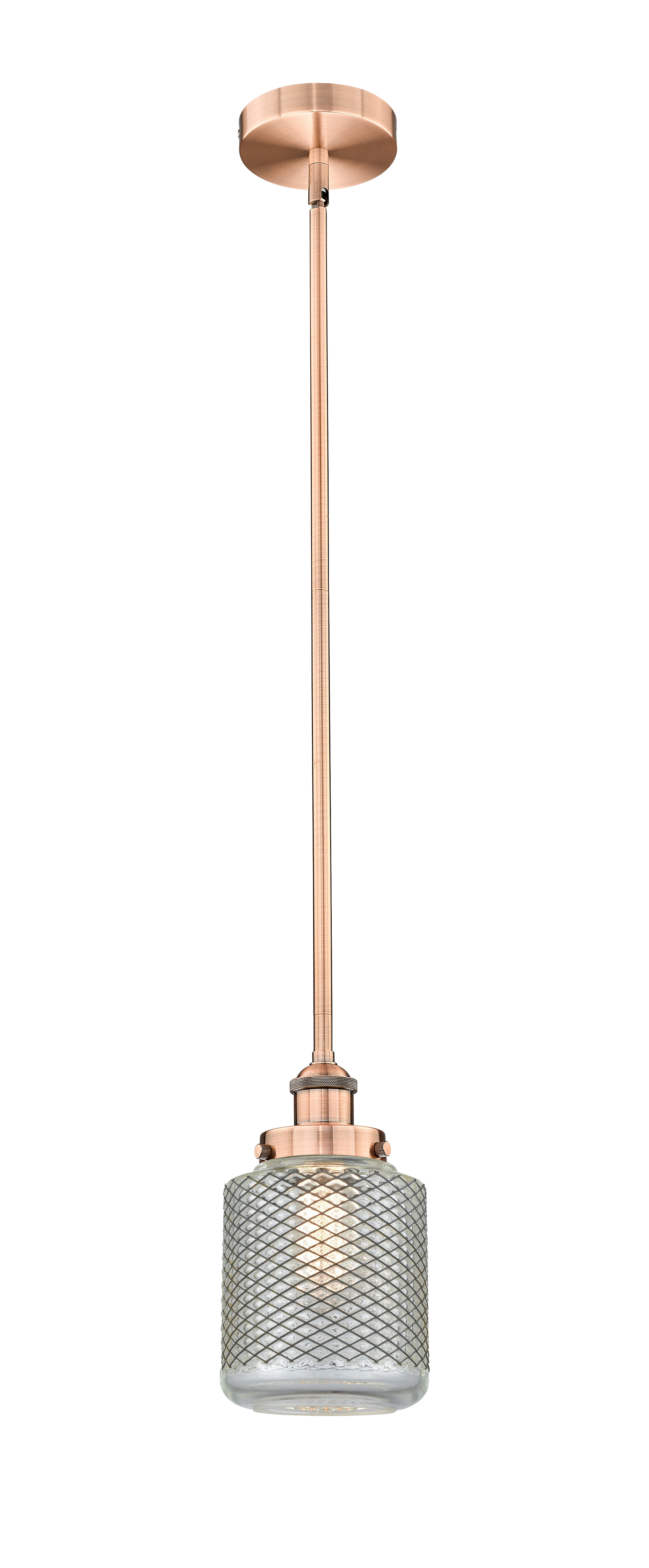 Edison Mini Pendant Antique Brass Cast