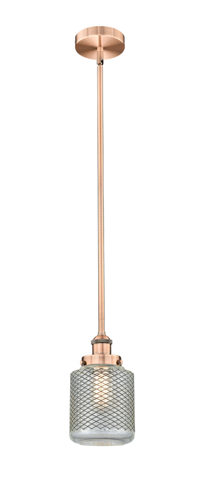 Edison Mini Pendant Antique Brass Cast