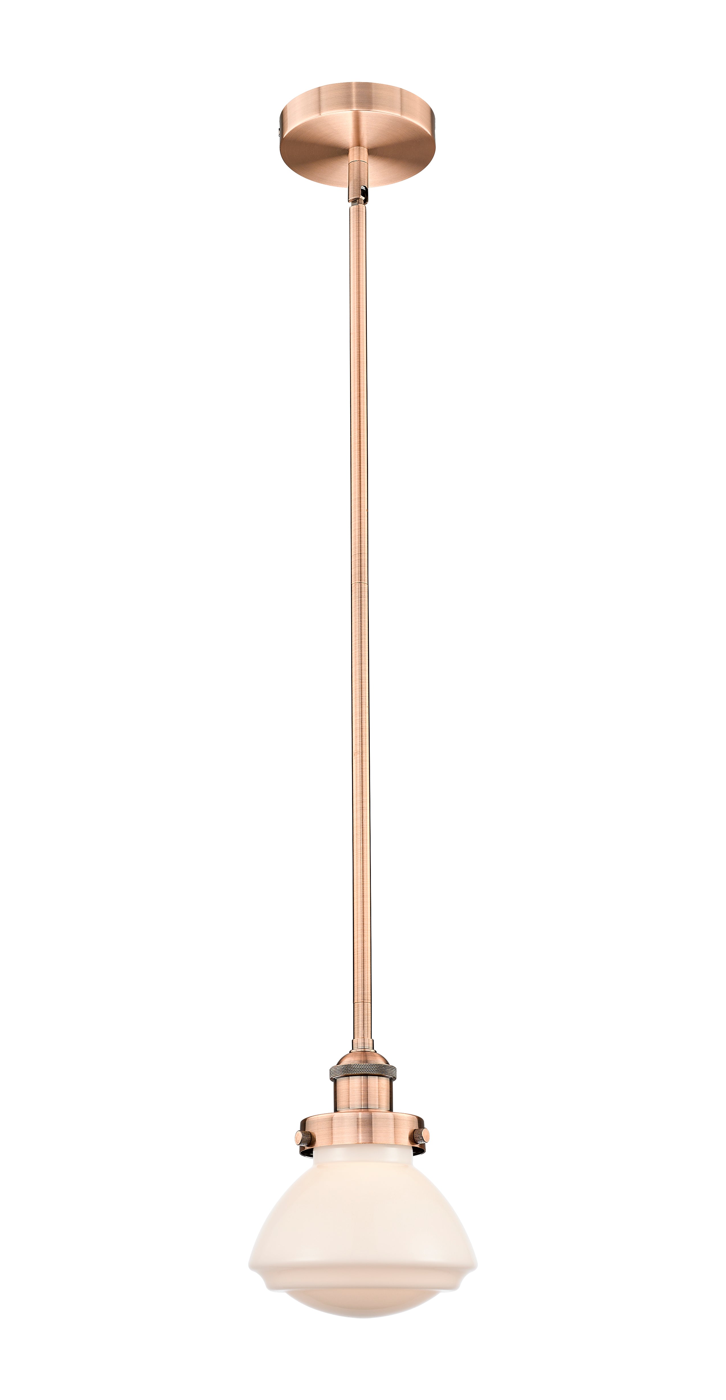 Edison Mini Pendant Cast Brass Antique