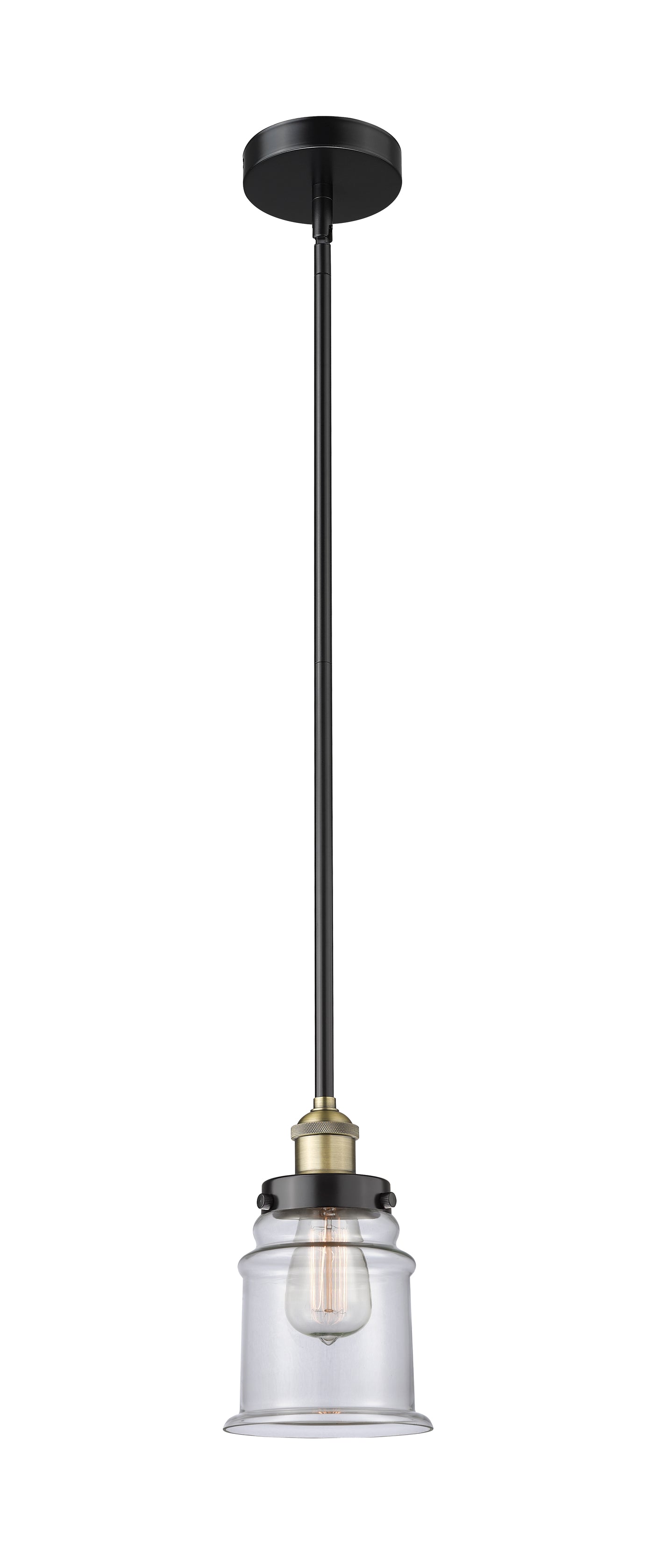Edison Mini Pendant Antique Brass 6 Inch
