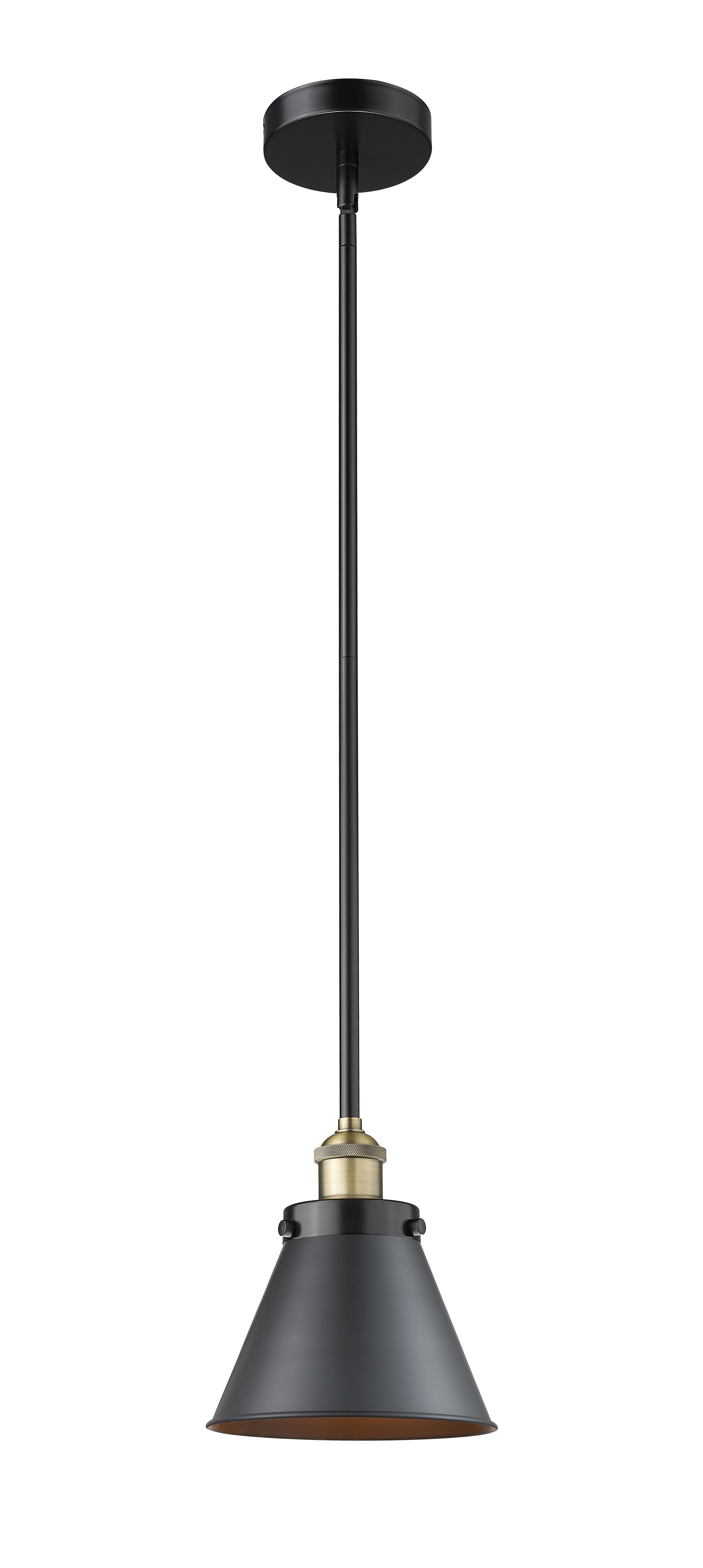 Edison Mini Pendant Black Antique Brass
