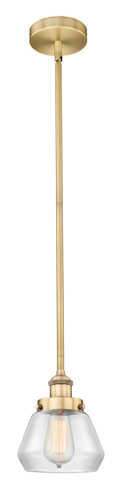 Edison Mini Pendant Antique Brass Cast