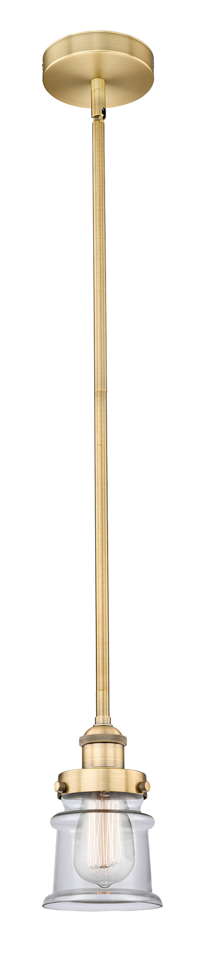 Edison Mini Pendant Antique Brass Finish