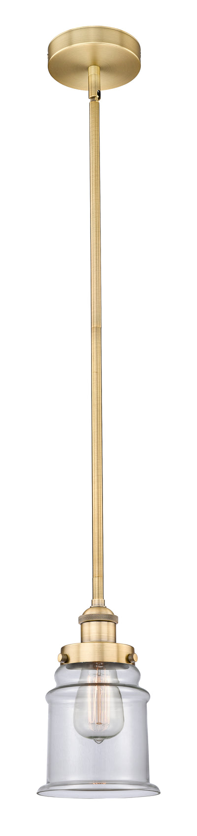 Edison Mini Pendant Antique Brass Finish