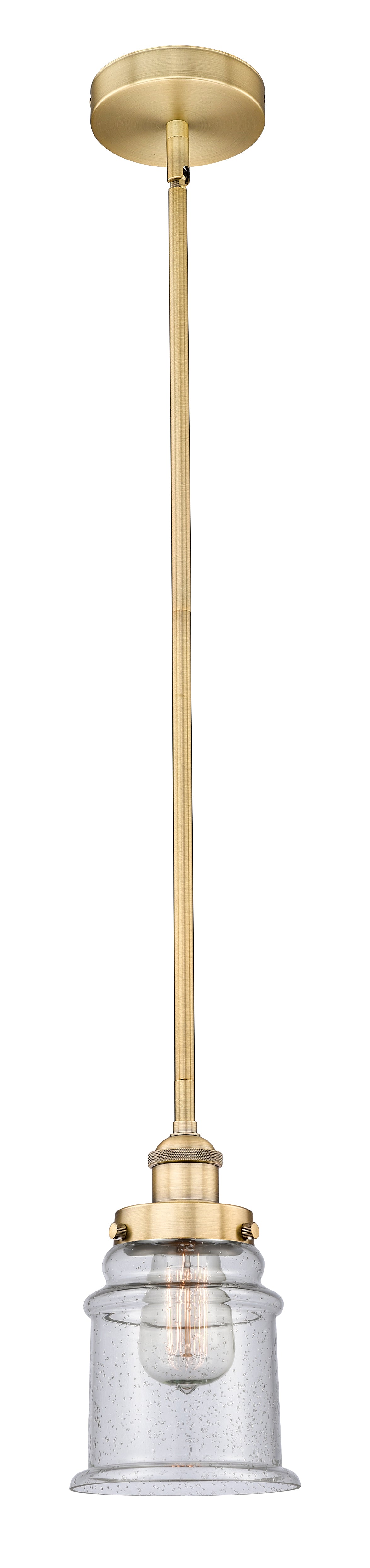 Edison Mini Pendant Antique Brass Finish