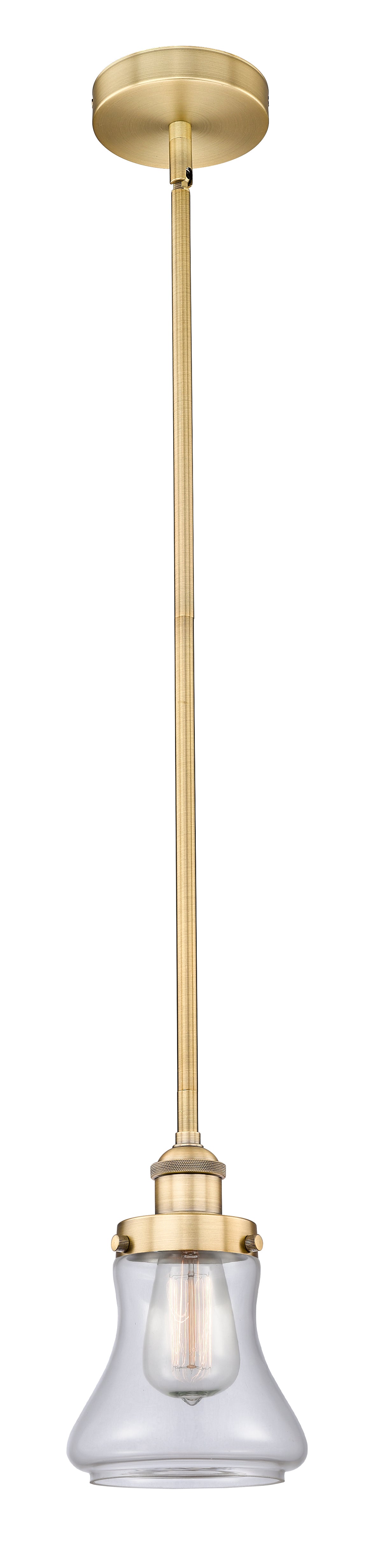Edison Mini Pendant Cast Brass 6.125 Inch