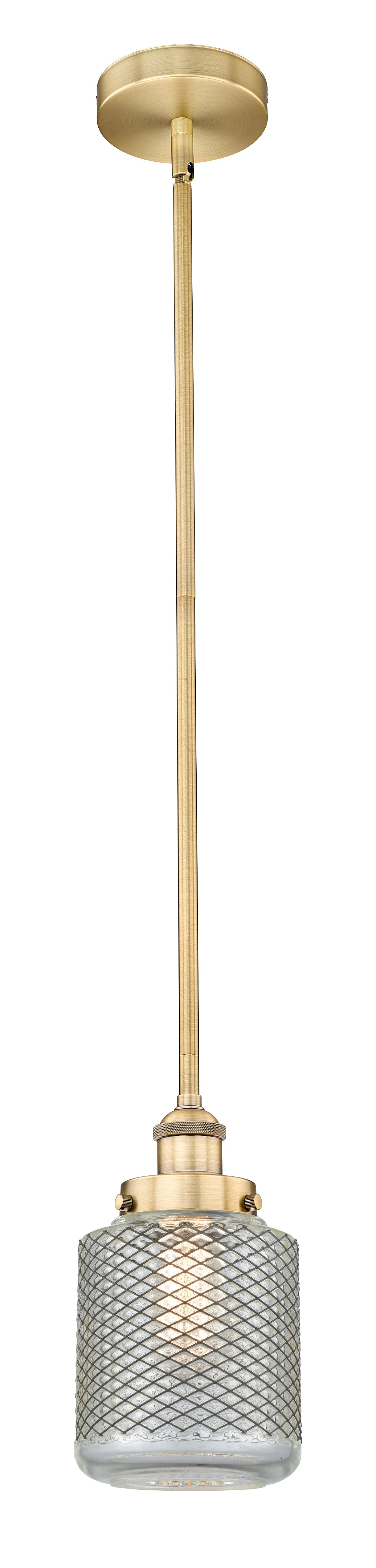 Edison Mini Pendant Antique Brass Finish