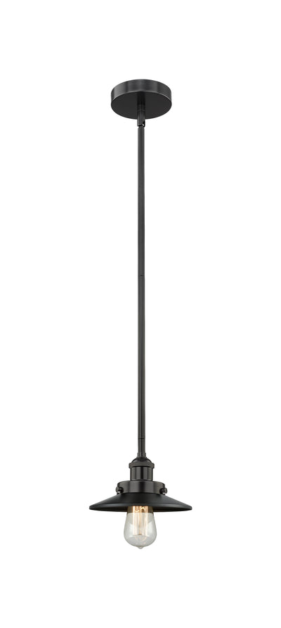 Edison Mini Pendant Matte Black 8 Inch