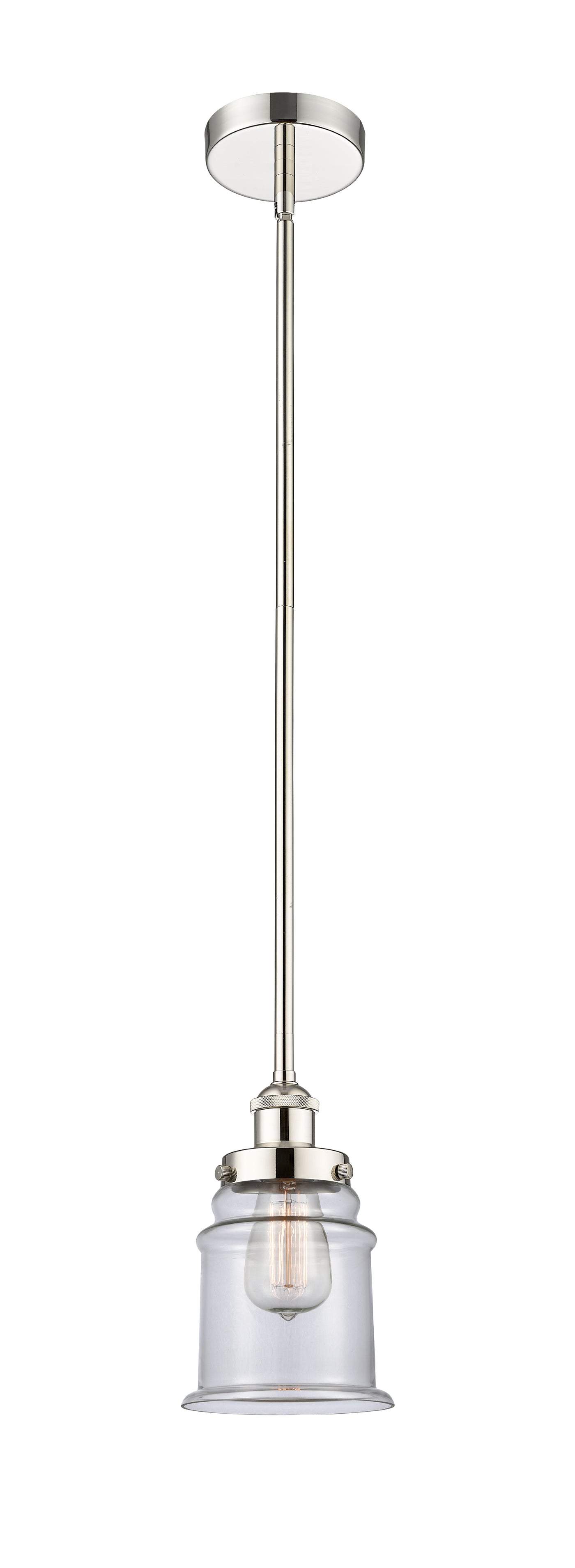 Edison Mini Pendant Antique Brass 6 Inch