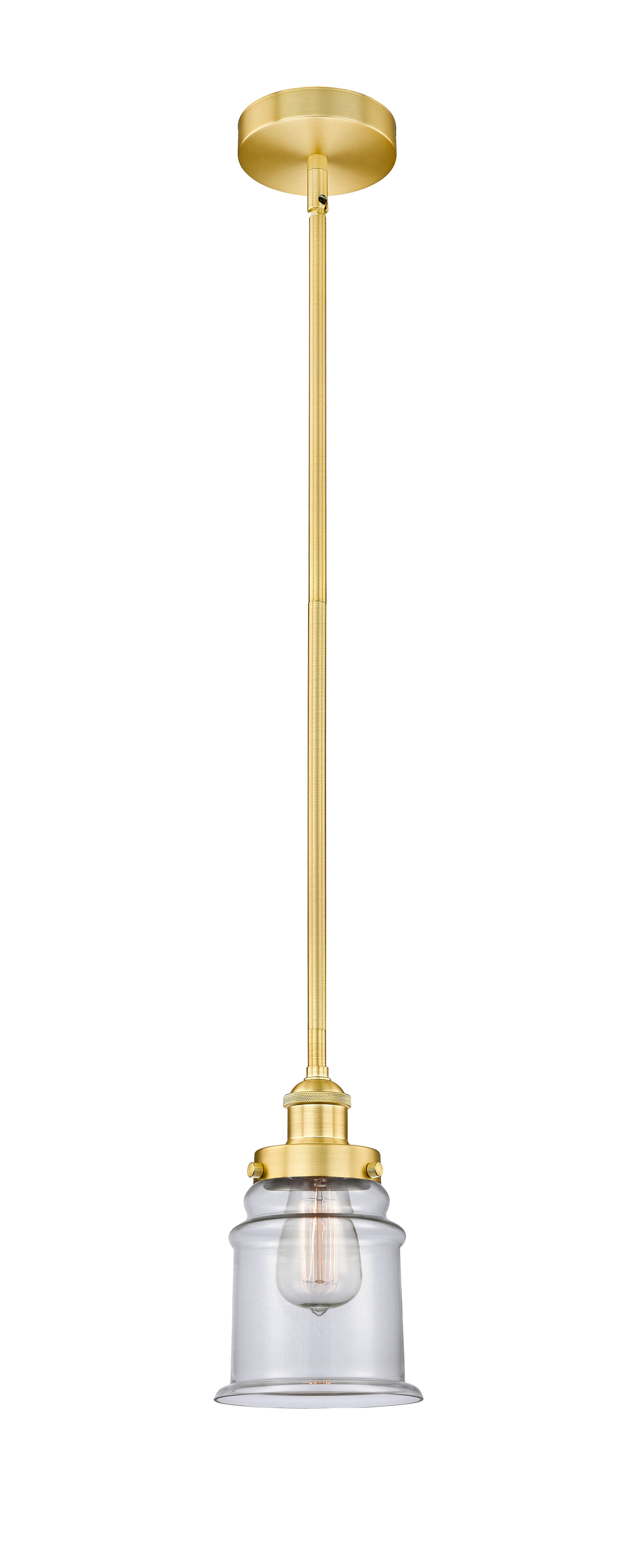 Edison Mini Pendant Antique Brass 6 Inch