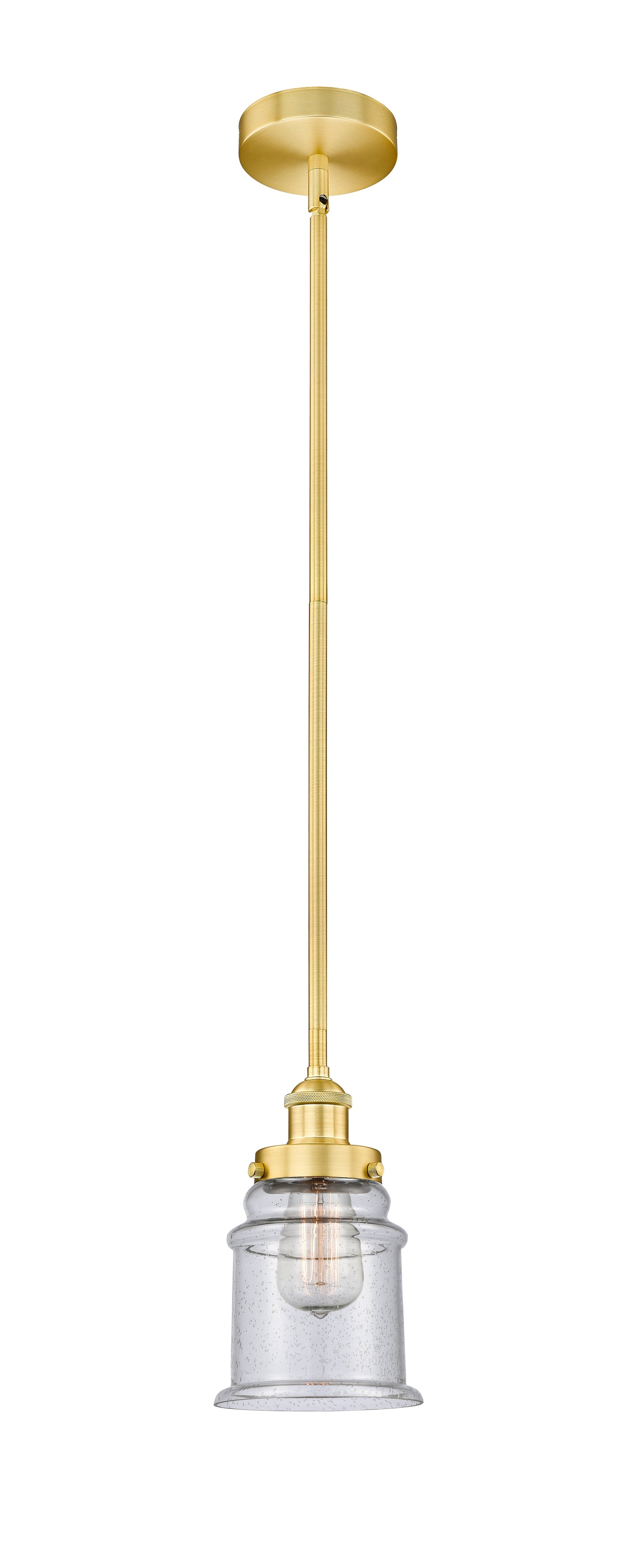 Edison Mini Pendant Antique Brass 6 Inch