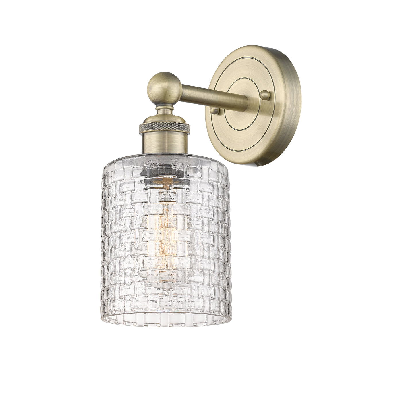 Edison Sconce Cast Brass Steel Glass