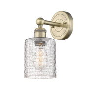 Edison Sconce Cast Brass Steel Glass
