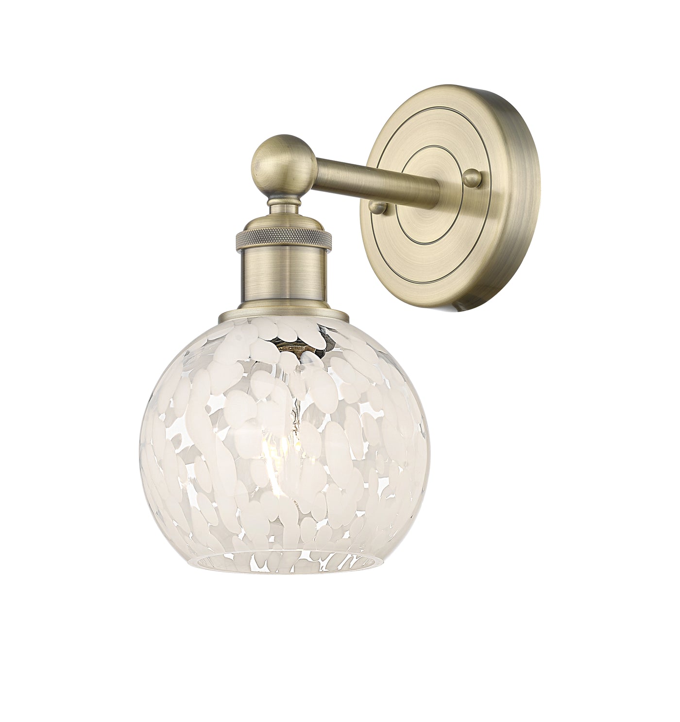 Edison Sconce Cast Brass Glass 12.25 Inch