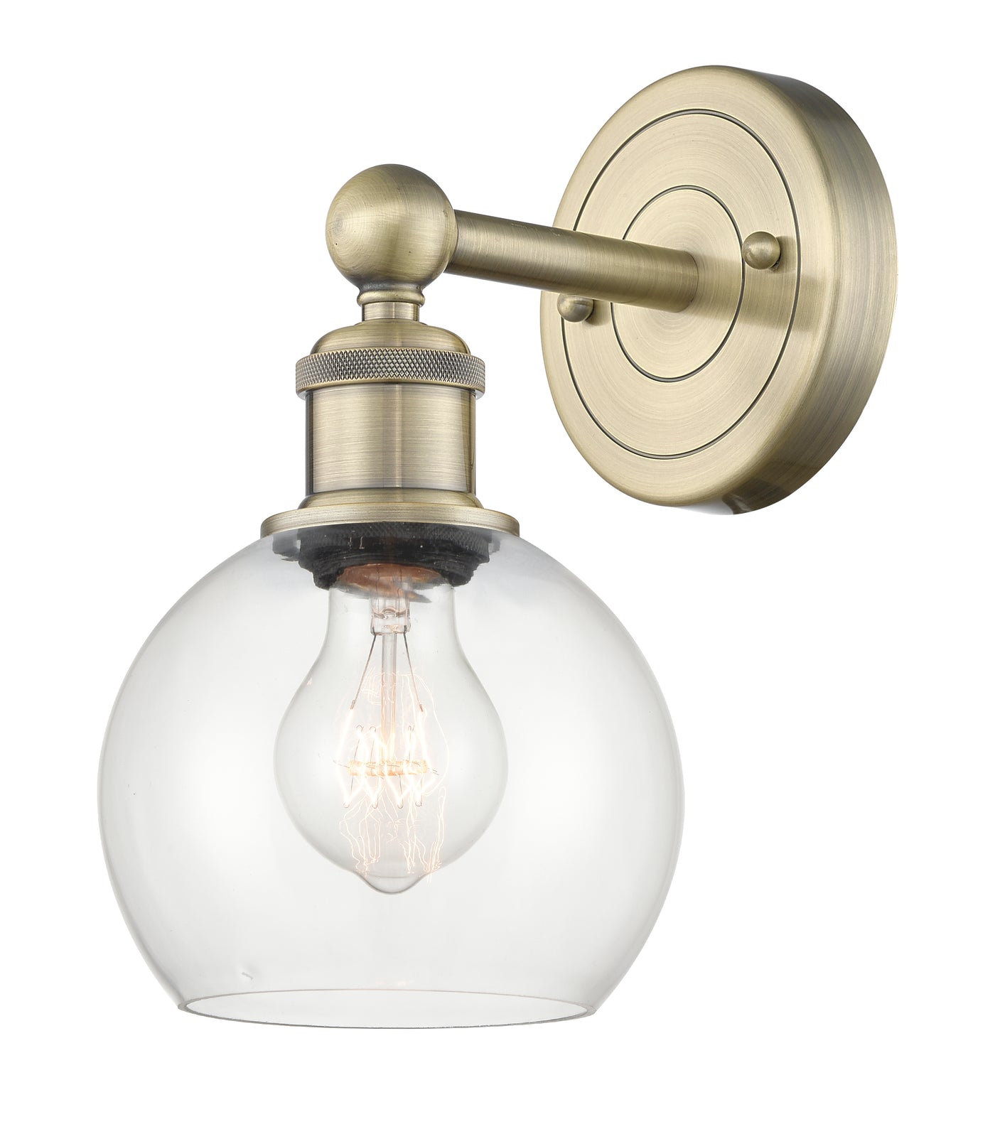 Edison Sconce Cast Brass Modern Contempo