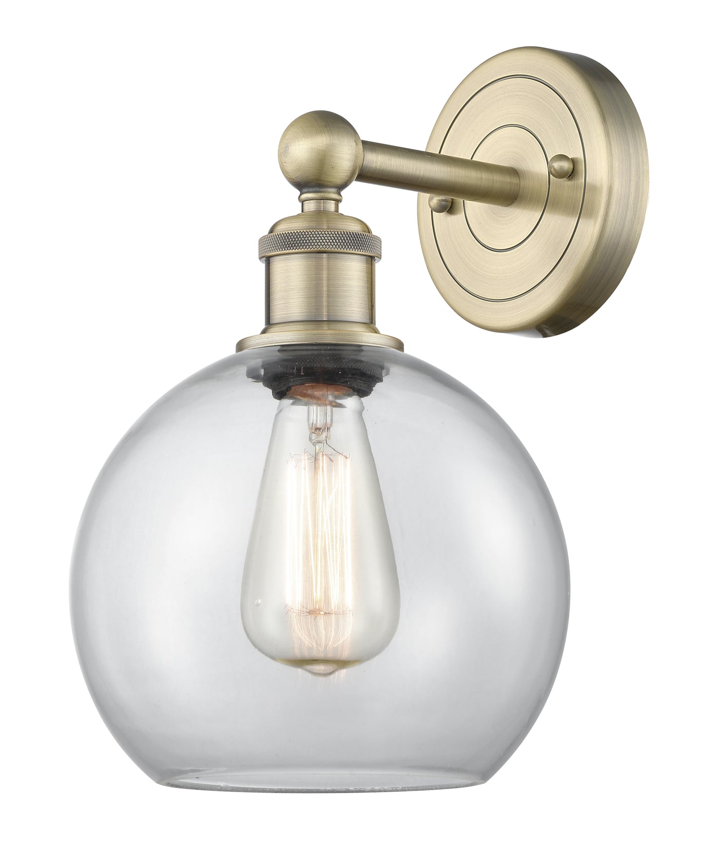 Edison Sconce Cast Brass Glass Steel