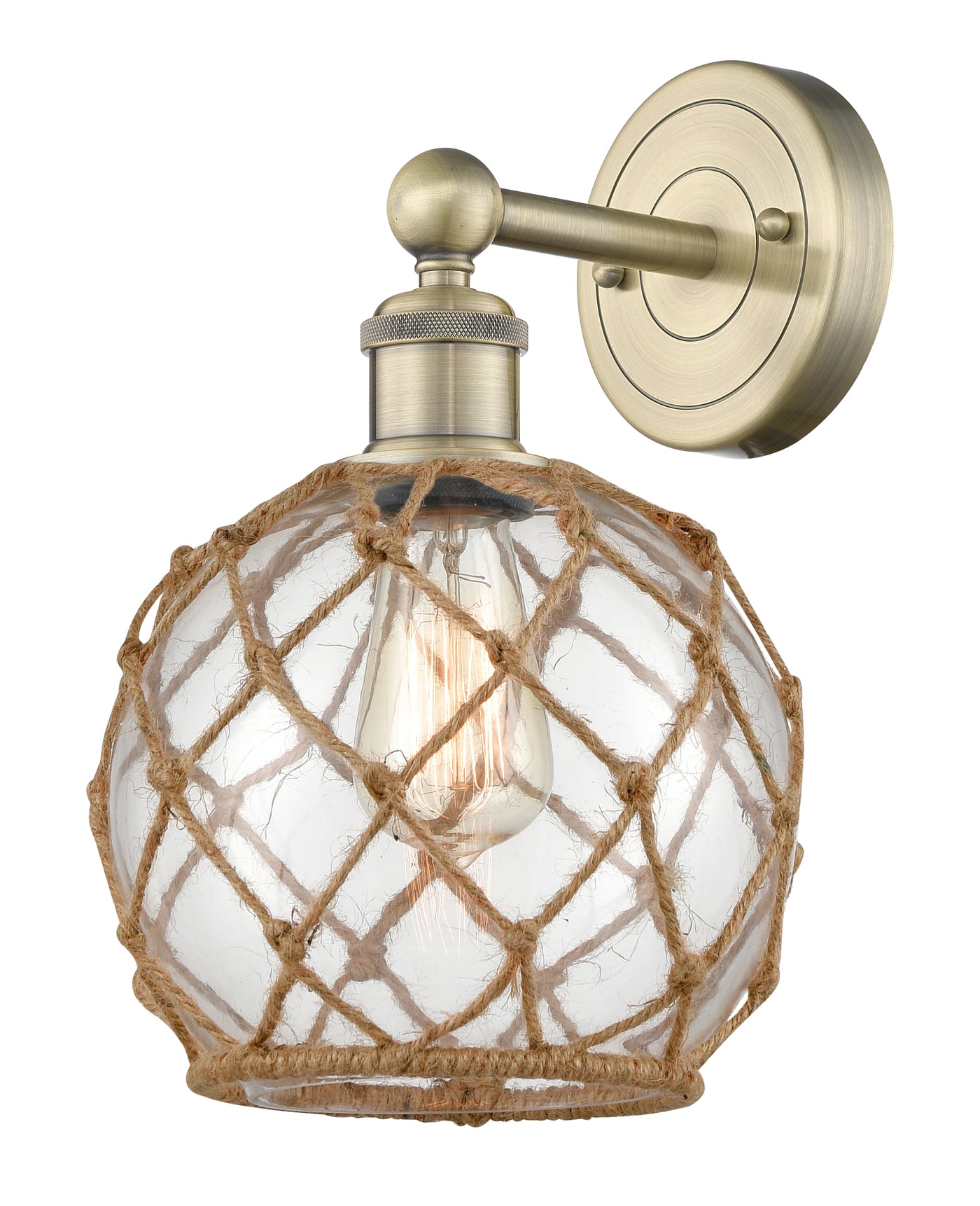 Edison Sconce Cast Brass Finish Modern
